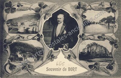 Carte postale ancienne Bort — Bort-les-Orgues (Corrèze)