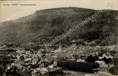 Carte postale ancienne Bort — Bort-les-Orgues (Corrèze)