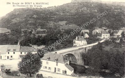 Carte postale ancienne st thomas — Bort-les-Orgues (Corrèze)