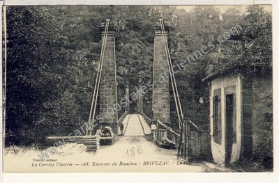 Carte postale ancienne Le Pont — Brivezac (Corrèze)