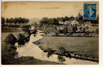 Carte postale ancienne La Vézère — Bugeat (Corrèze)