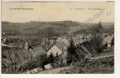 Carte postale ancienne La Corrèze Pittoresque. Vue Panoramique — Bugeat (Corrèze)