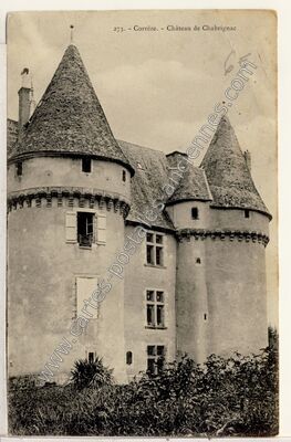 Carte postale ancienne Chateau de Chabrignac — Chabrignac (Corrèze)