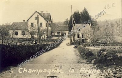 Carte postale ancienne Champagnac la Prune — Champagnac-la-Prune (Corrèze)