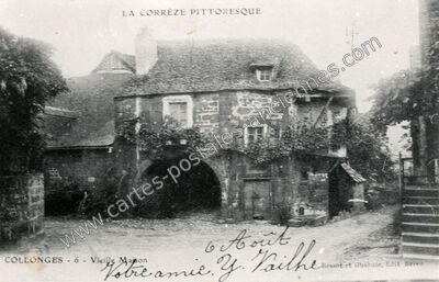 Carte postale ancienne Collonges — Collonges-la-Rouge (Corrèze)