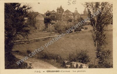 Carte postale ancienne Collonges — Collonges-la-Rouge (Corrèze)