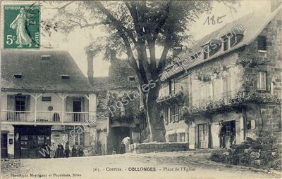 Carte postale ancienne Collonges — Collonges-la-Rouge (Corrèze)