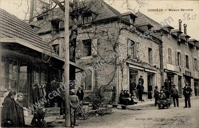 Carte postale ancienne Maison Béronie — Corrèze (Corrèze)