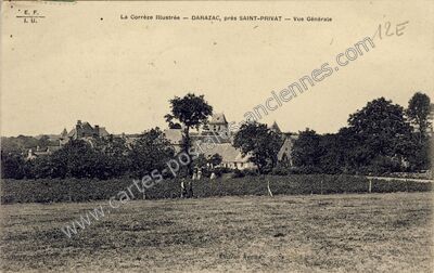 Carte postale ancienne Près SAINT-PRIVAT — Darazac (Corrèze)