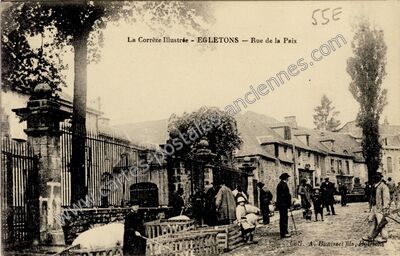 Carte postale ancienne Rue de la Paix — Égletons (Corrèze)