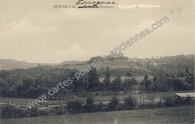 Carte postale ancienne Puy de Val — Espagnac (Corrèze)