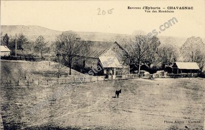Carte postale ancienne Chavagnac — Eyburie (Corrèze)