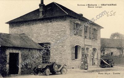 Carte postale ancienne Chavagnac — Eyburie (Corrèze)