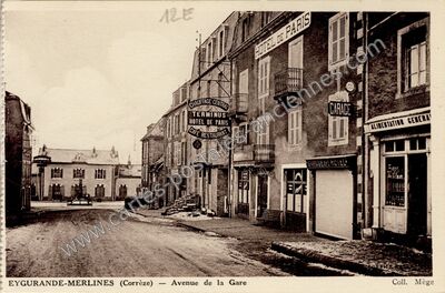 Carte postale ancienne Eygurande Merlines — Eygurande (Corrèze)