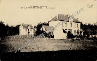 Carte postale ancienne Eygurande Merlines — Eygurande (Corrèze)