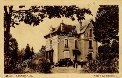 Carte postale ancienne Villa « Le Randeix — Eygurande (Corrèze)
