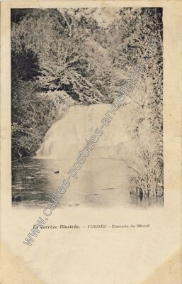 Carte postale ancienne Cascade de Murel — Forgès (Corrèze)