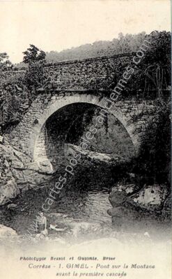 Carte postale ancienne gimel — Gimel-les-Cascades (Corrèze)