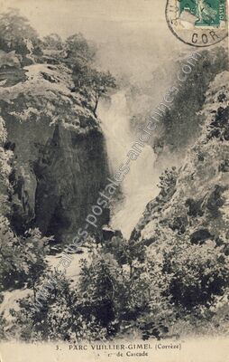 Carte postale ancienne Gimel — Gimel-les-Cascades (Corrèze)