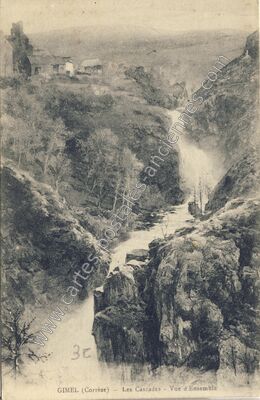 Carte postale ancienne Gimel — Gimel-les-Cascades (Corrèze)