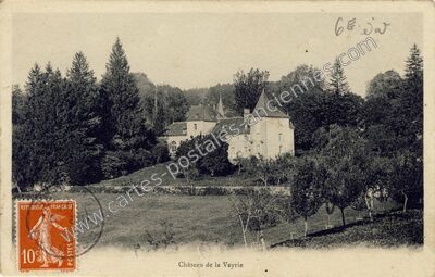 Carte postale ancienne Chateau de la Veyrie — Hautefage (Corrèze)
