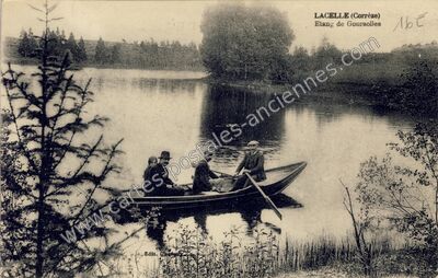 Carte postale ancienne Etang de Goursolle — Lacelle (Corrèze)