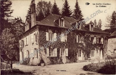 Carte postale ancienne Le Château — Lacelle (Corrèze)