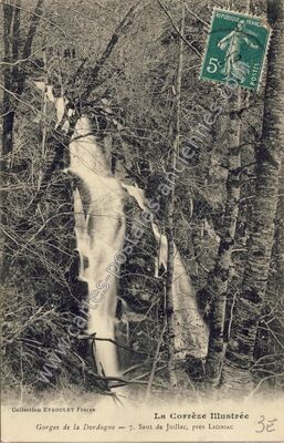 Carte postale ancienne Juillac — Liginiac (Corrèze)