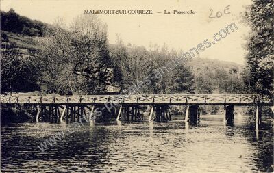 Carte postale ancienne La Passerelle — Malemort-sur-Corrèze (Corrèze)