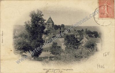 Carte postale ancienne Vue générale — Sexcles (Corrèze)