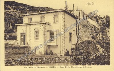 Carte postale ancienne Usine Hydro-Électrique de la Bessette — Ussel (Corrèze)