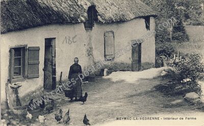 Carte postale ancienne La Vedrene — Meymac (Corrèze)
