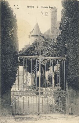 Carte postale ancienne Château Dedenis — Meymac (Corrèze)