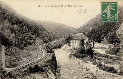 Carte postale ancienne La Cellette — Monestier-Merlines (Corrèze)