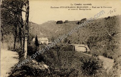 Carte postale ancienne La Cellette — Monestier-Merlines (Corrèze)