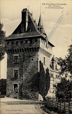 Carte postale ancienne Chateau de Montaignac — Montaignac Saint Hippolyte (Corrèze)