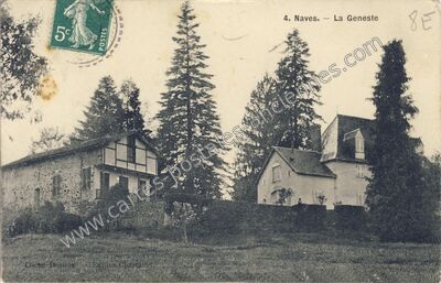 Carte postale ancienne La Geneste — Naves (Corrèze)