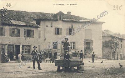Carte postale ancienne La Fontaine — Naves (Corrèze)