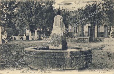 Carte postale ancienne La Fontaine — Naves (Corrèze)