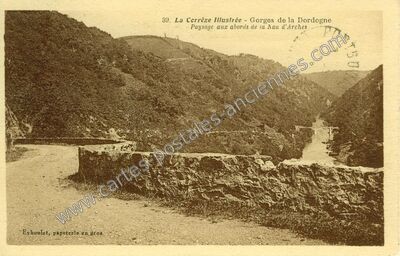 Carte postale ancienne nau d'arches — Nonards (Corrèze)