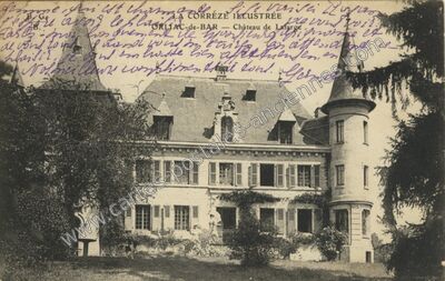 Carte postale ancienne Château de Lafarge — Orliac-de-Bar (Corrèze)