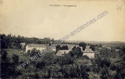 Carte postale ancienne Vue générale — Palisse (Corrèze)