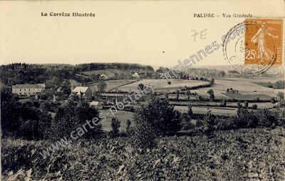 Carte postale ancienne Vue Générale — Palisse (Corrèze)