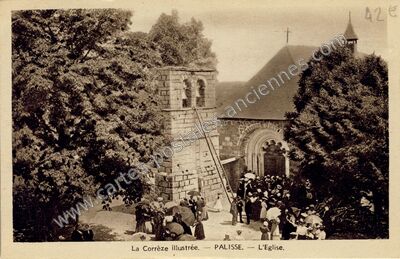 Carte postale ancienne La Corrèze illustrée. — L'Eglise — Palisse (Corrèze)