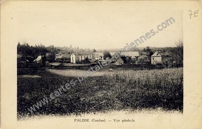 Carte postale ancienne Vue générale — Palisse (Corrèze)