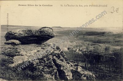 Carte postale ancienne Le Rat — Peyrelevade (Corrèze)