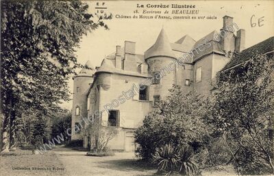 Carte postale ancienne Chateau du Moulin d'Arnac — Puy-d'Arnac (Corrèze)