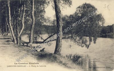 Carte postale ancienne La Corrèze Illustrée - Etang de Laborde — La Roche-Canillac (Corrèze)