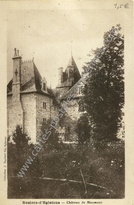 Carte postale ancienne Château de Maumont — Rosiers-d'Égletons (Corrèze)