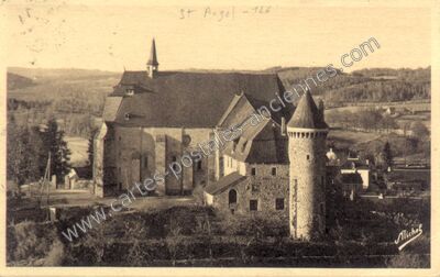 Carte postale ancienne st angel — Saint-Angel (Corrèze)